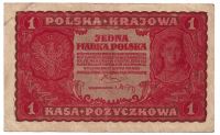 1 marka polska 1919 r. - I Serja AF